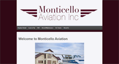 Desktop Screenshot of monticello-aviation.com